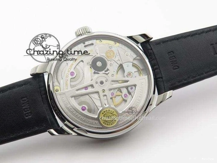 MIROTIME 0203 Portuguese Real PR IW500106 ZF 1:1 Best Edition Grey Dial On Black Leather Strap A52010 V Versatile 7306